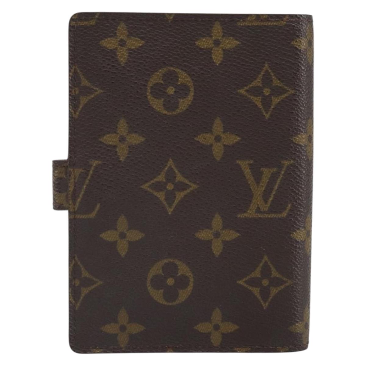 LOUIS VUITTON Monogram Agenda PM Day Planner Cover R20005 LV Auth BA9758