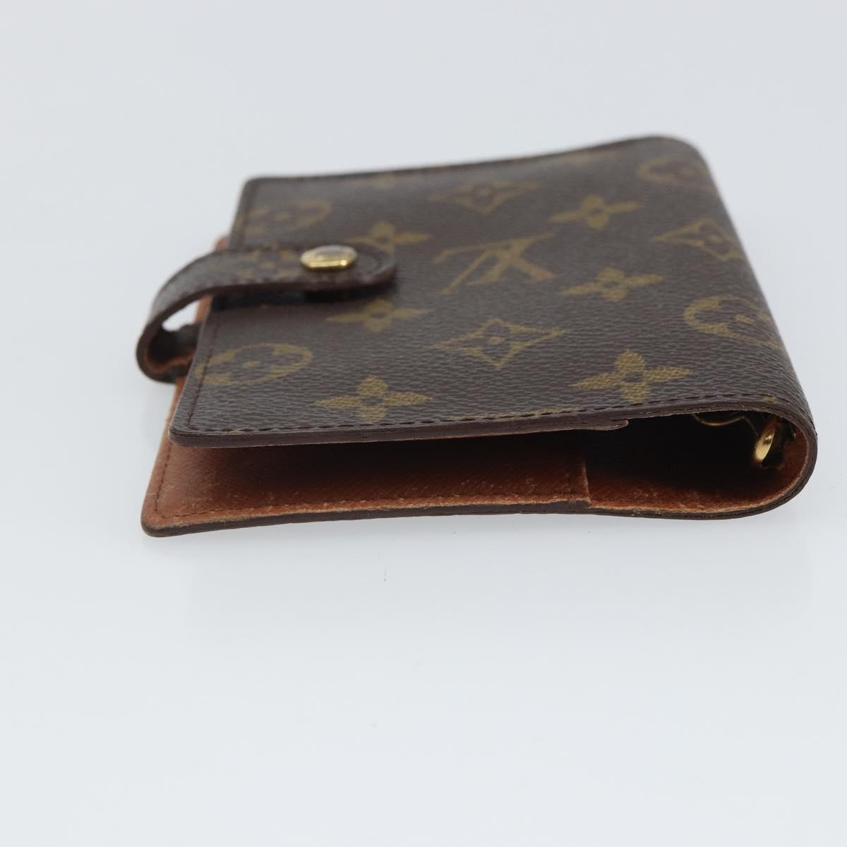 LOUIS VUITTON Monogram Agenda PM Day Planner Cover R20005 LV Auth BA9758