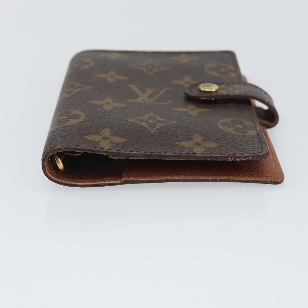LOUIS VUITTON Monogram Agenda PM Day Planner Cover R20005 LV Auth BA9758