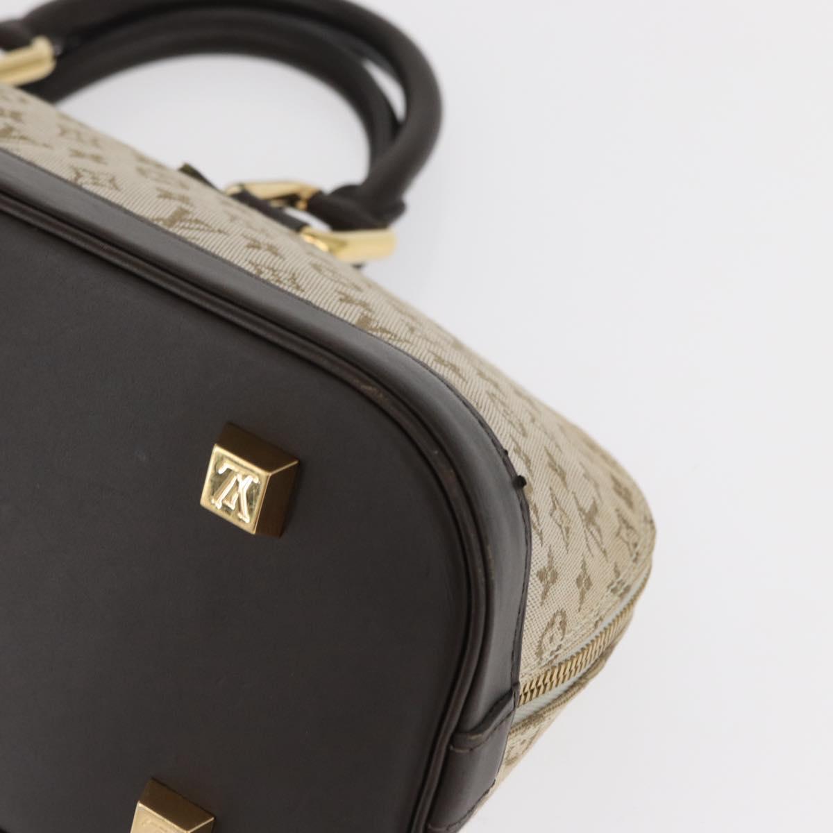 LOUIS VUITTON Monogram Mini Alma Ron Hand Bag Khaki M92206 LV Auth BA9759