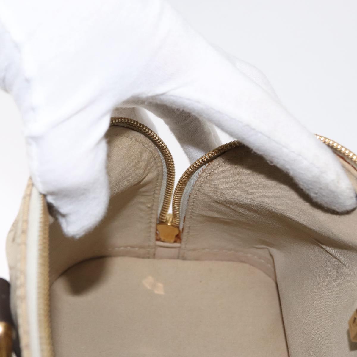 LOUIS VUITTON Monogram Mini Alma Ron Hand Bag Khaki M92206 LV Auth BA9759