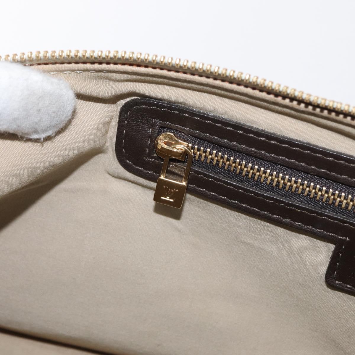 LOUIS VUITTON Monogram Mini Alma Ron Hand Bag Khaki M92206 LV Auth BA9759