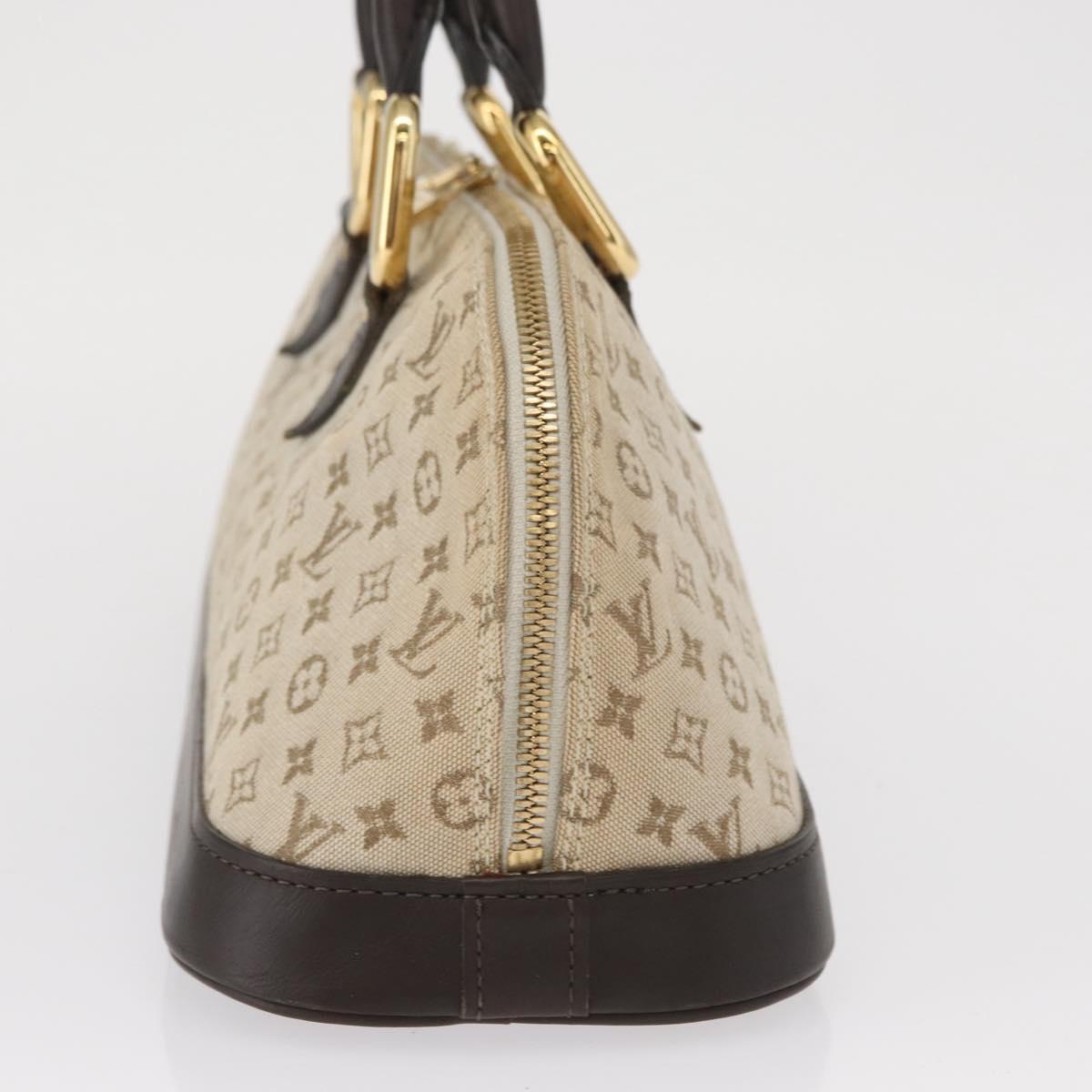 LOUIS VUITTON Monogram Mini Alma Ron Hand Bag Khaki M92206 LV Auth BA9759