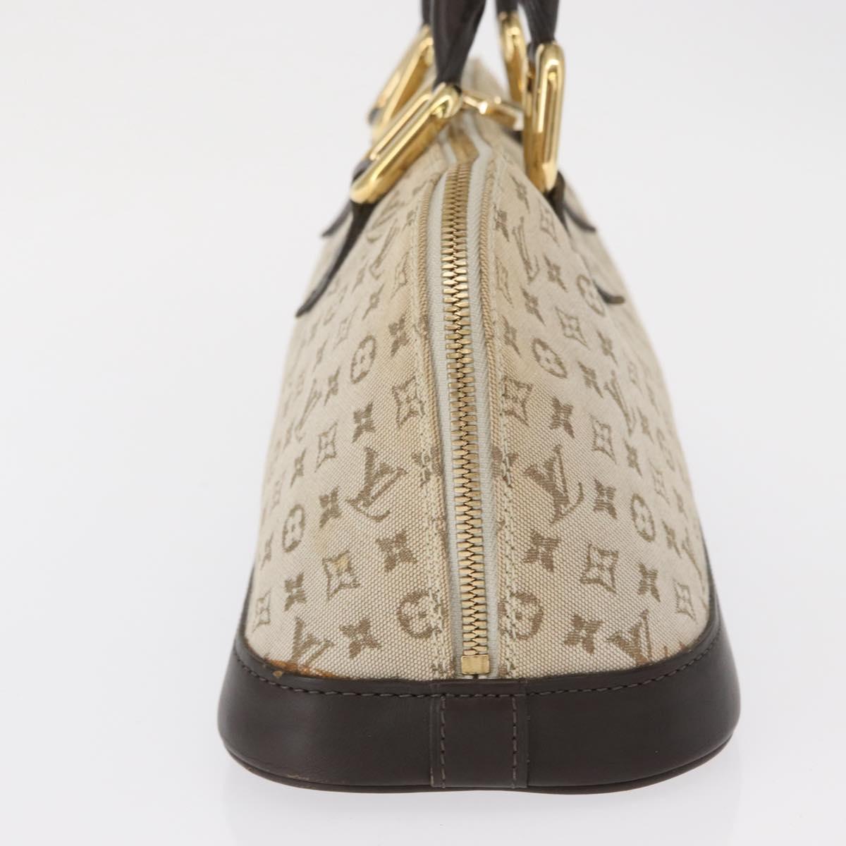 LOUIS VUITTON Monogram Mini Alma Ron Hand Bag Khaki M92206 LV Auth BA9759