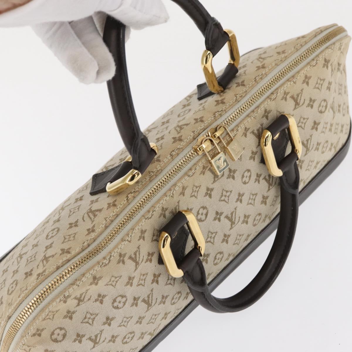 LOUIS VUITTON Monogram Mini Alma Ron Hand Bag Khaki M92206 LV Auth BA9759