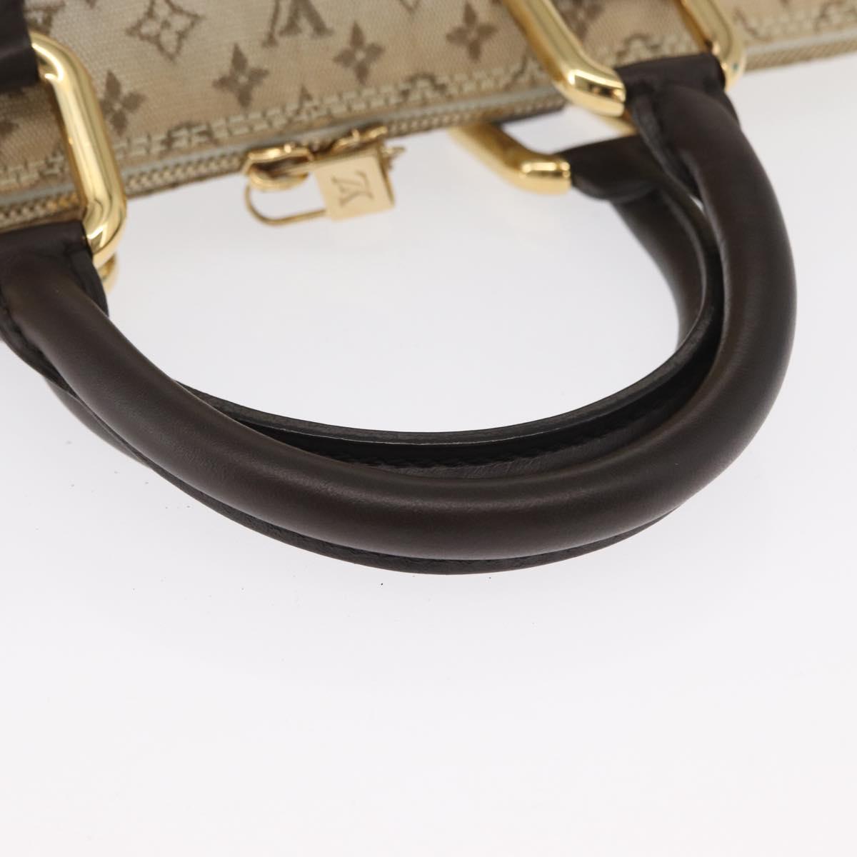 LOUIS VUITTON Monogram Mini Alma Ron Hand Bag Khaki M92206 LV Auth BA9759