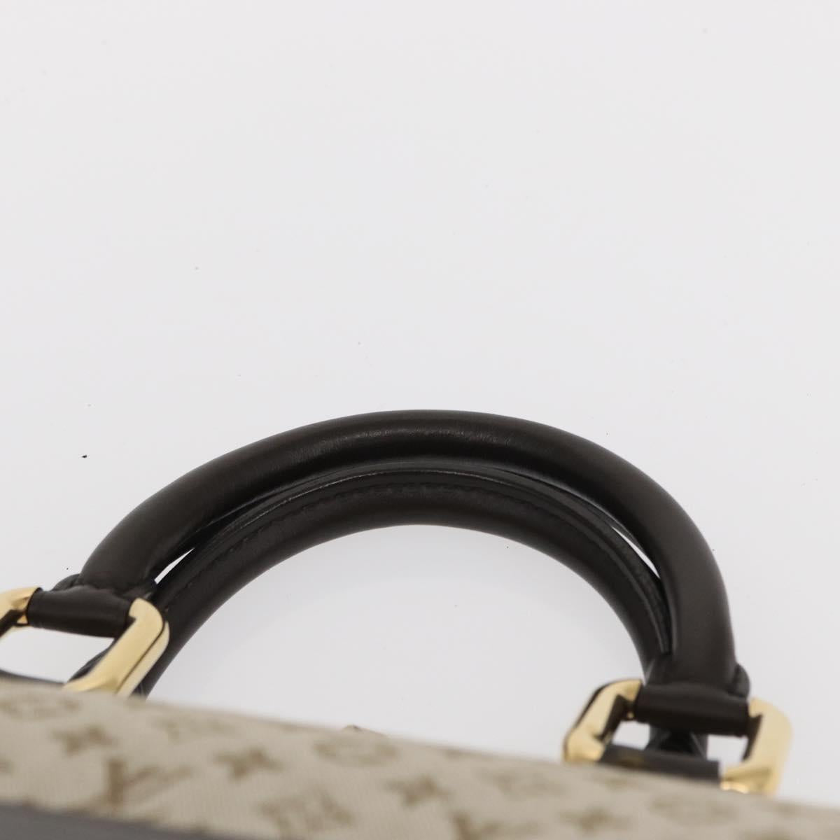 LOUIS VUITTON Monogram Mini Alma Ron Hand Bag Khaki M92206 LV Auth BA9759