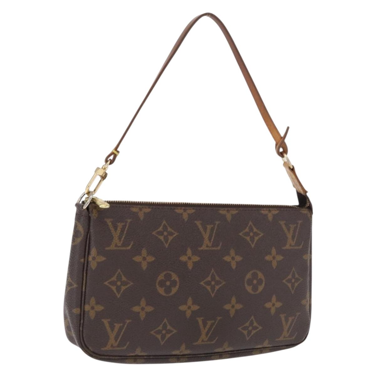 LOUIS VUITTON Monogram Pochette Accessoires Pouch M51980 LV Auth BA9764