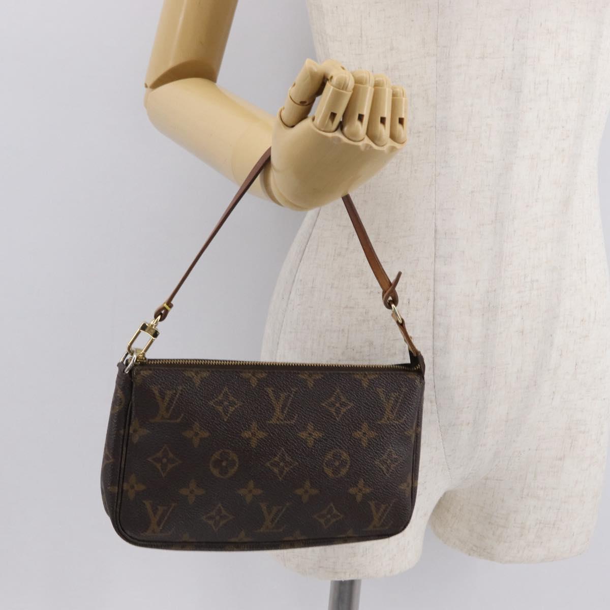 LOUIS VUITTON Monogram Pochette Accessoires Pouch M51980 LV Auth BA9764
