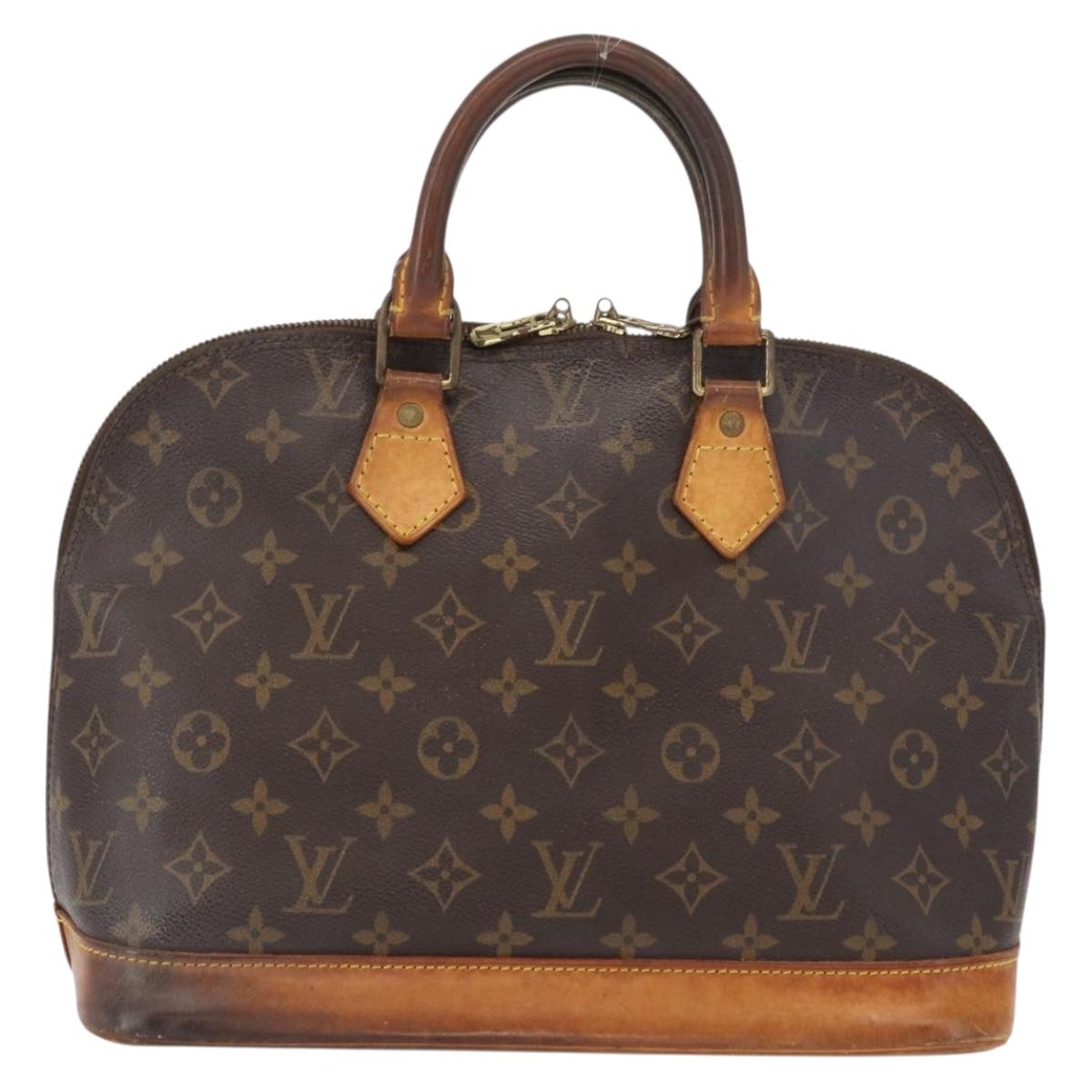 LOUIS VUITTON Monogram Alma Hand Bag M51130 LV Auth BA9765