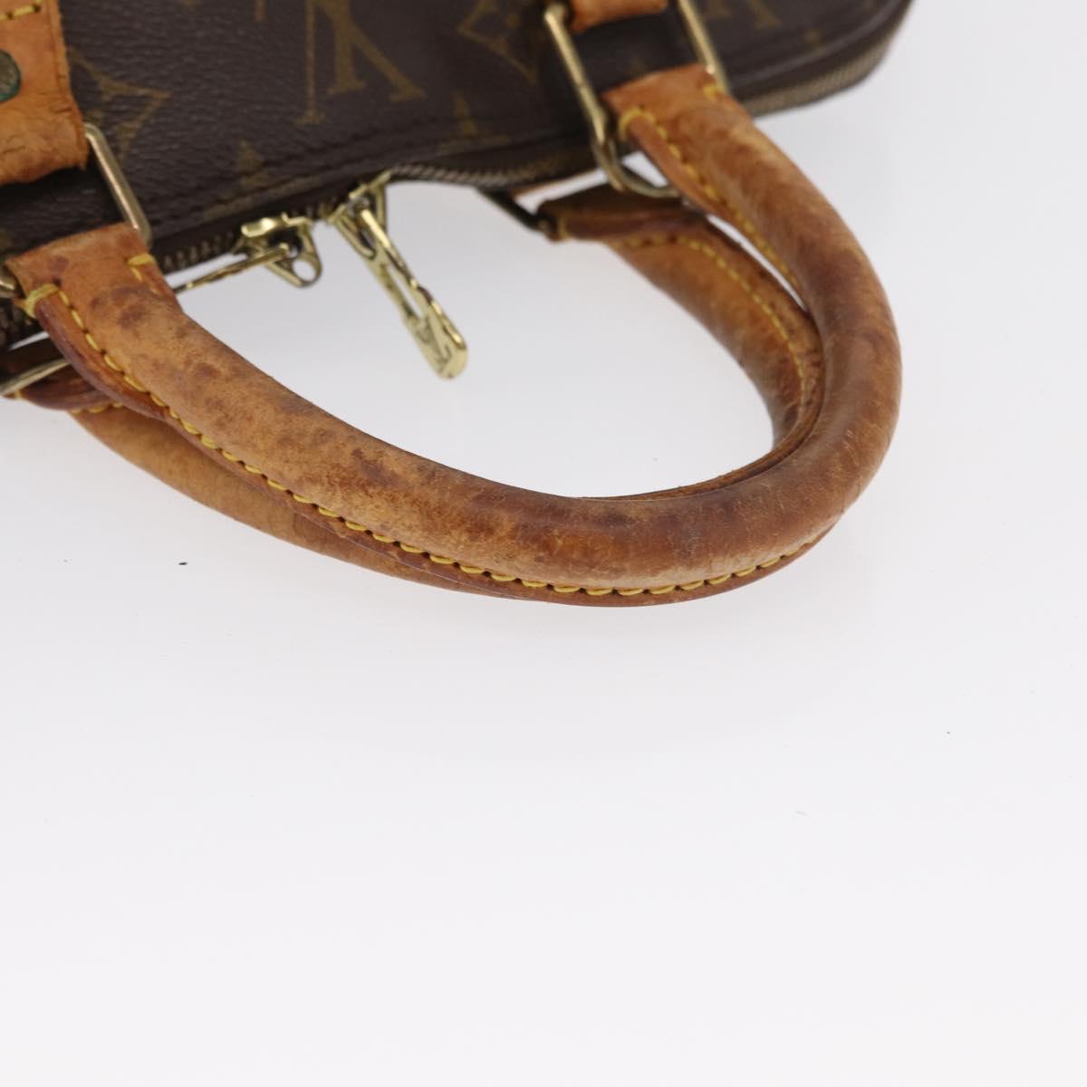 LOUIS VUITTON Monogram Alma Hand Bag M51130 LV Auth BA9766