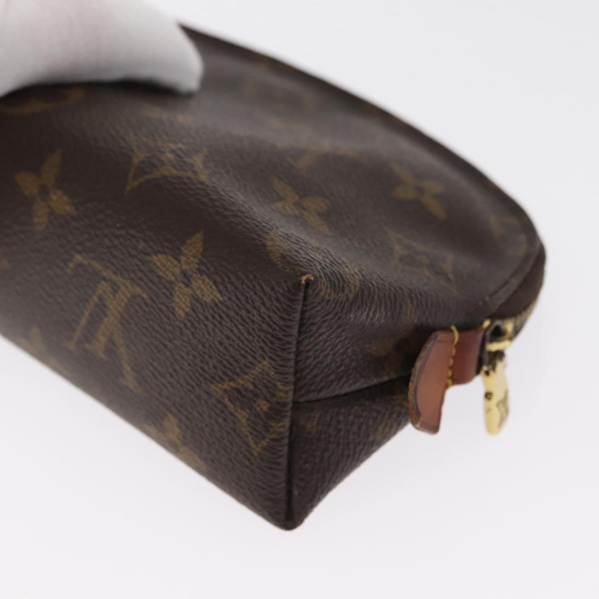 LOUIS VUITTON Monogram Pochette Cosmetic PM Pouch M43998 LV Auth BA9771