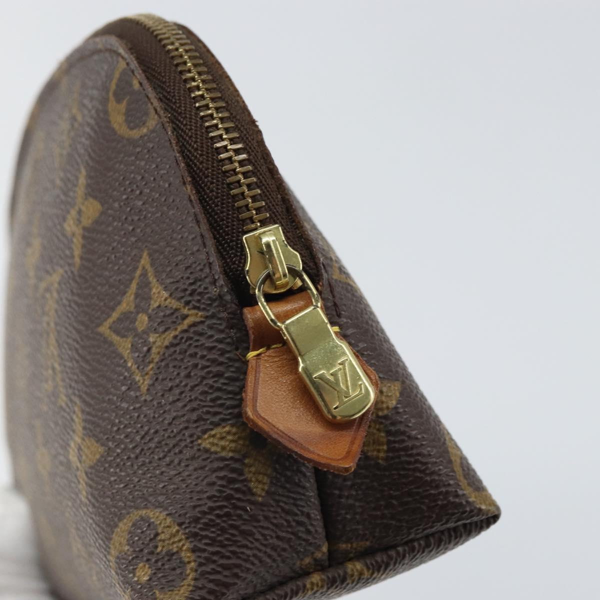LOUIS VUITTON Monogram Pochette Cosmetic PM Pouch M43998 LV Auth BA9772