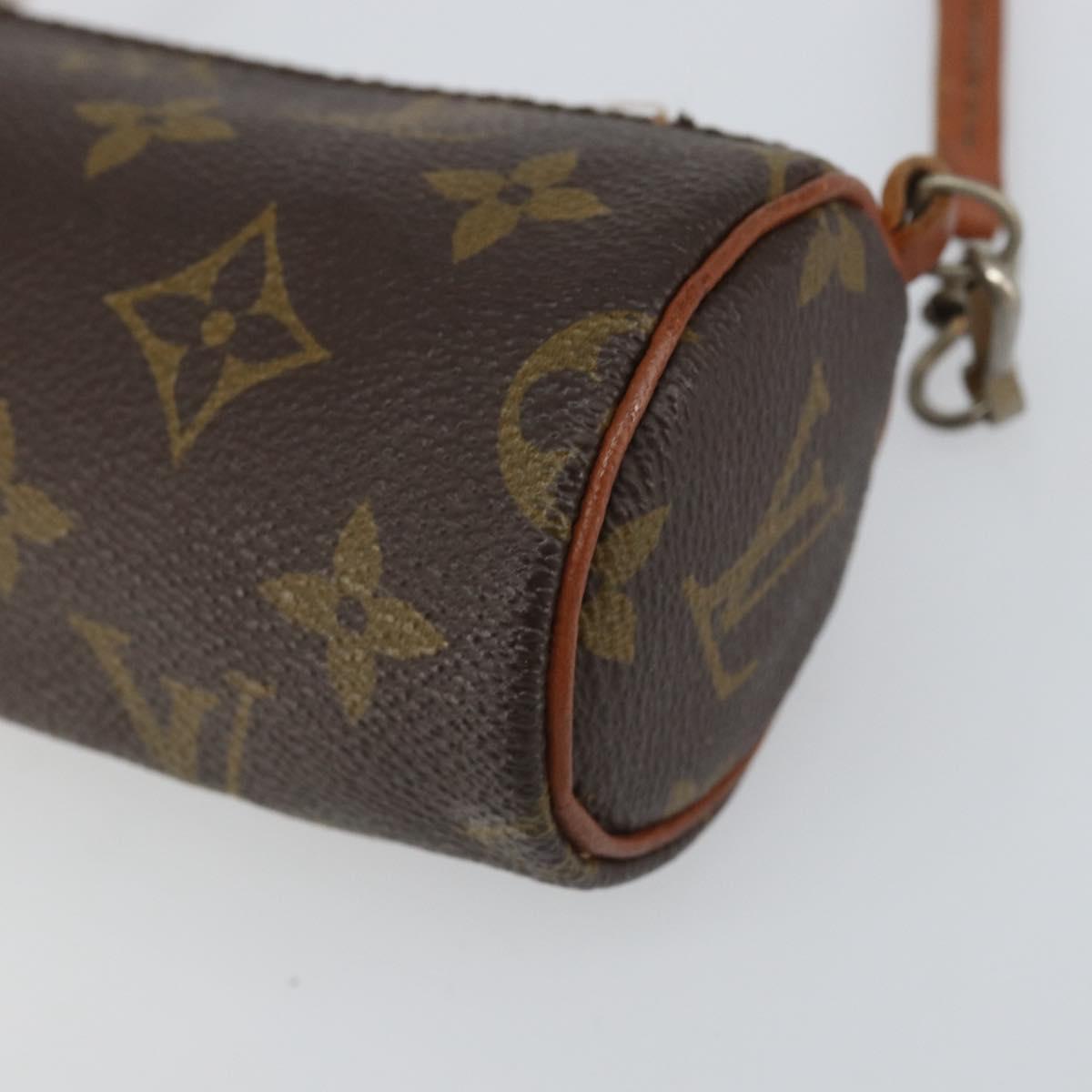 LOUIS VUITTON Monogram Papillon Pouch LV Auth BA9774