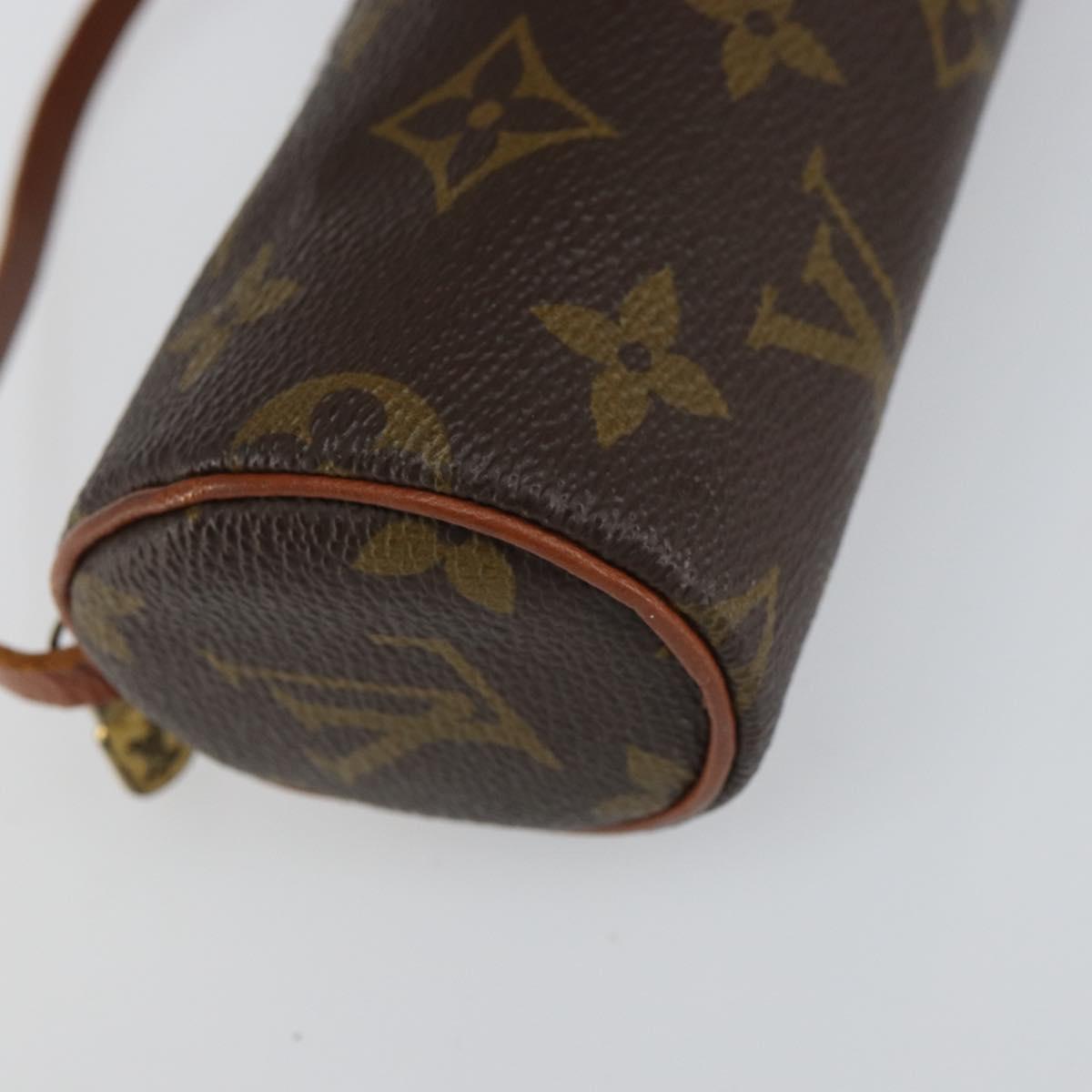 LOUIS VUITTON Monogram Papillon Pouch LV Auth BA9774