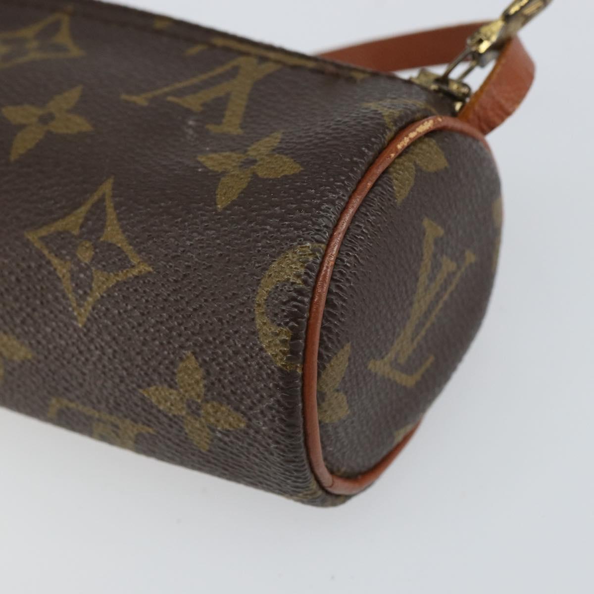 LOUIS VUITTON Monogram Papillon Pouch LV Auth BA9774