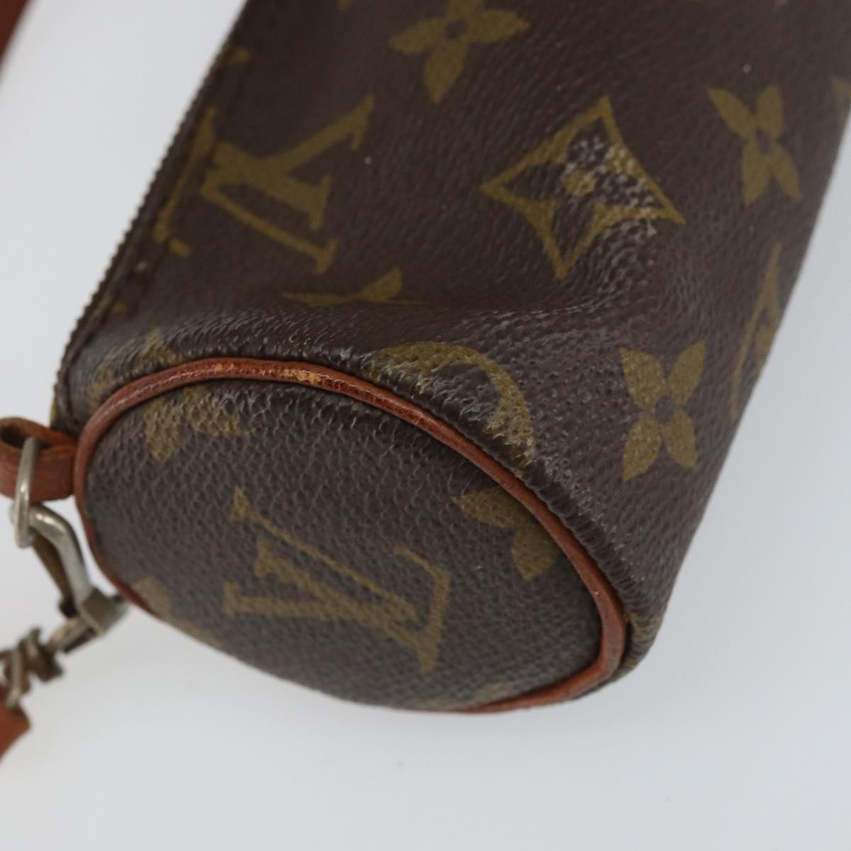 LOUIS VUITTON Monogram Papillon Pouch LV Auth BA9774
