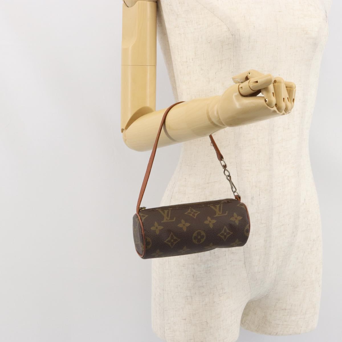 LOUIS VUITTON Monogram Papillon Pouch LV Auth BA9774