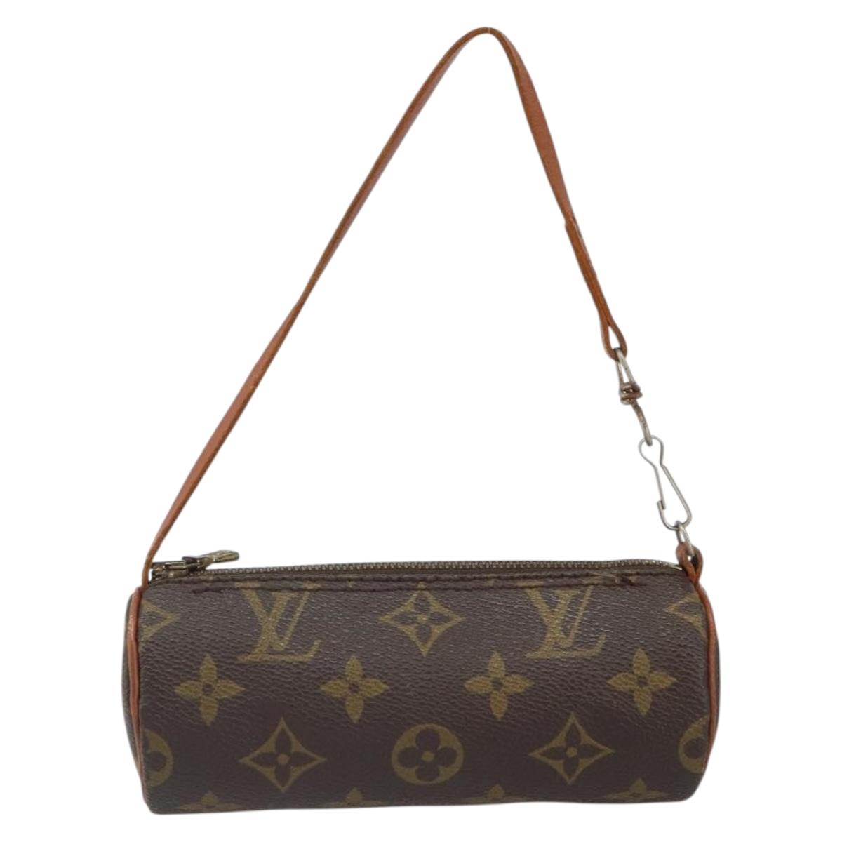 LOUIS VUITTON Monogram Papillon Pouch LV Auth BA9774