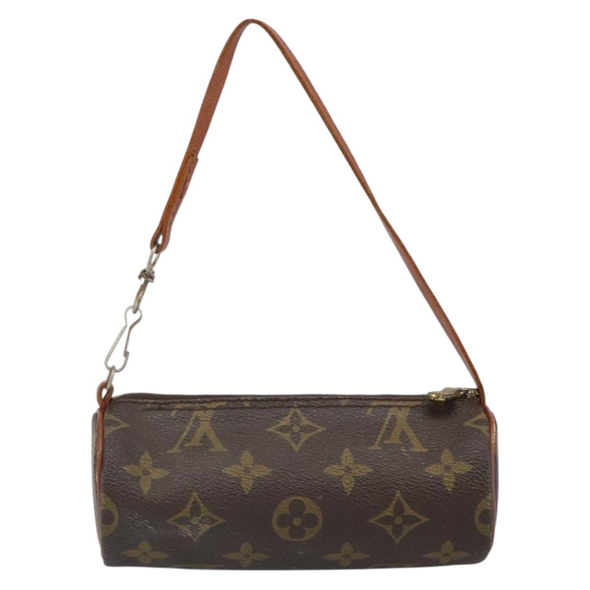 LOUIS VUITTON Monogram Papillon Pouch LV Auth BA9774