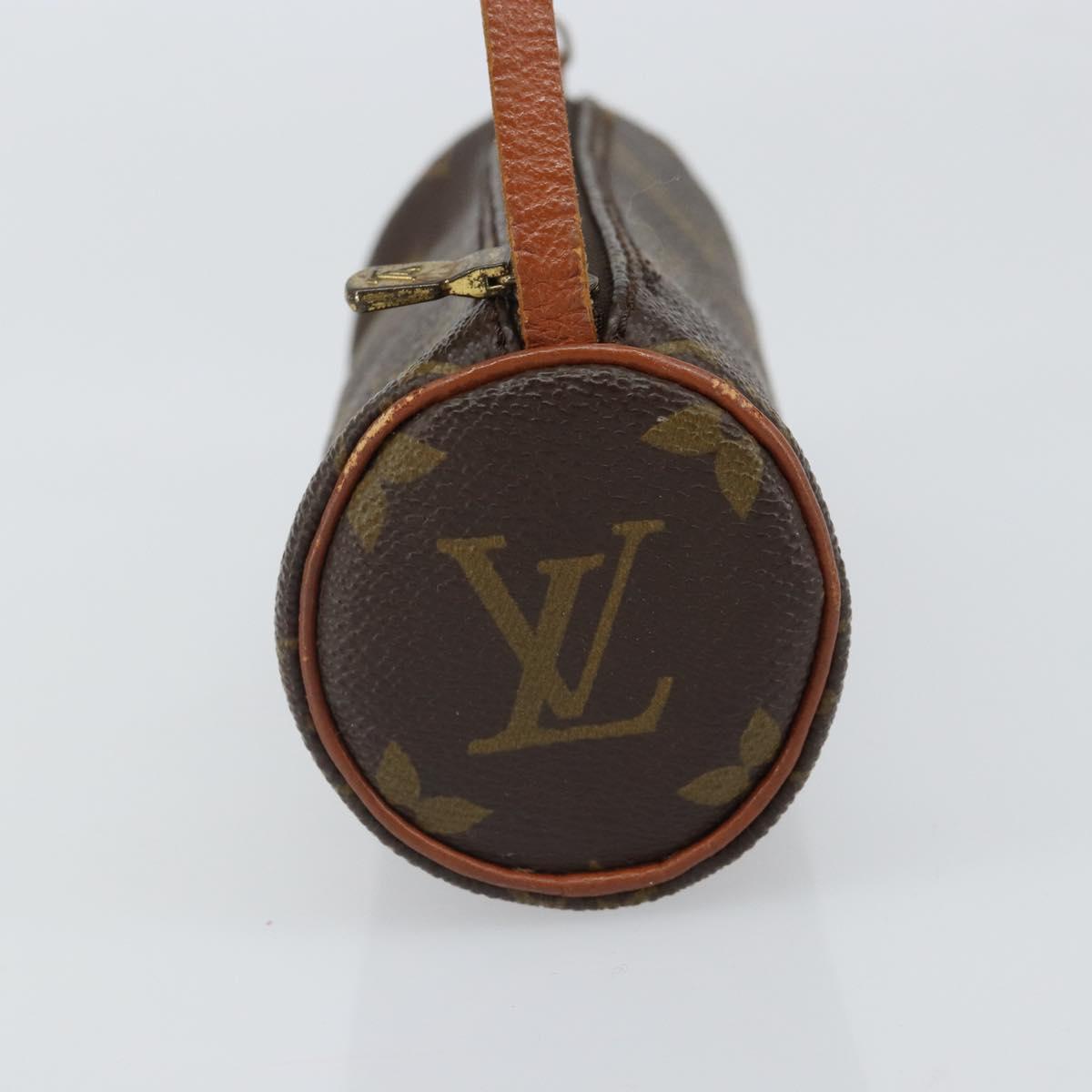 LOUIS VUITTON Monogram Papillon Pouch LV Auth BA9774
