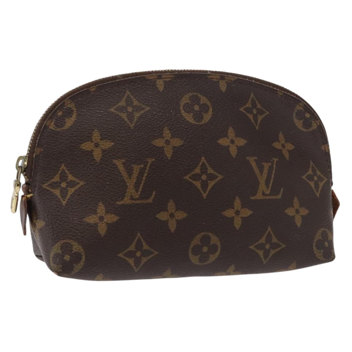 LOUIS VUITTON Monogram Pochette Cosmetic PM Pouch M43998 LV Auth BA9775