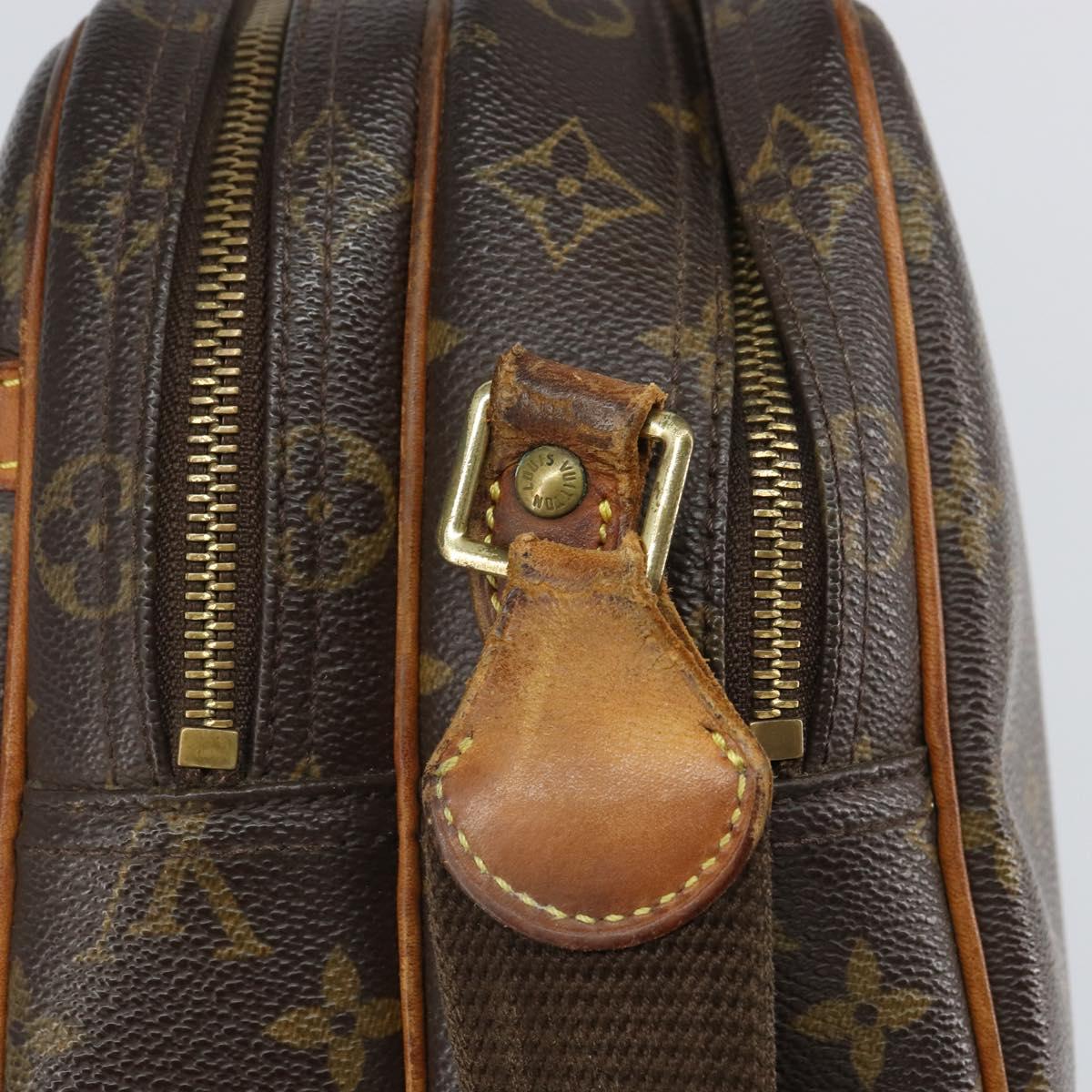 LOUIS VUITTON Monogram Reporter PM Shoulder Bag M45254 LV Auth BA9778