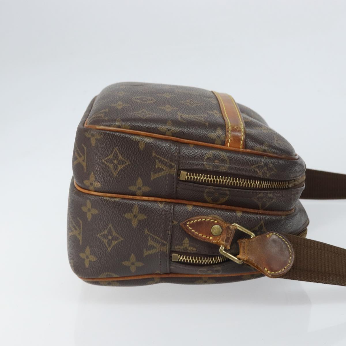LOUIS VUITTON Monogram Reporter PM Shoulder Bag M45254 LV Auth BA9778