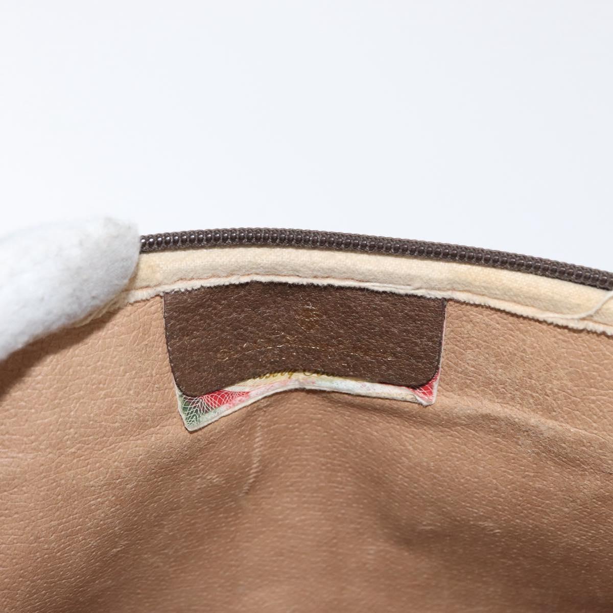 GUCCI GG Supreme Shoulder Bag PVC Beige Gold 119 02 068 Auth BA9786