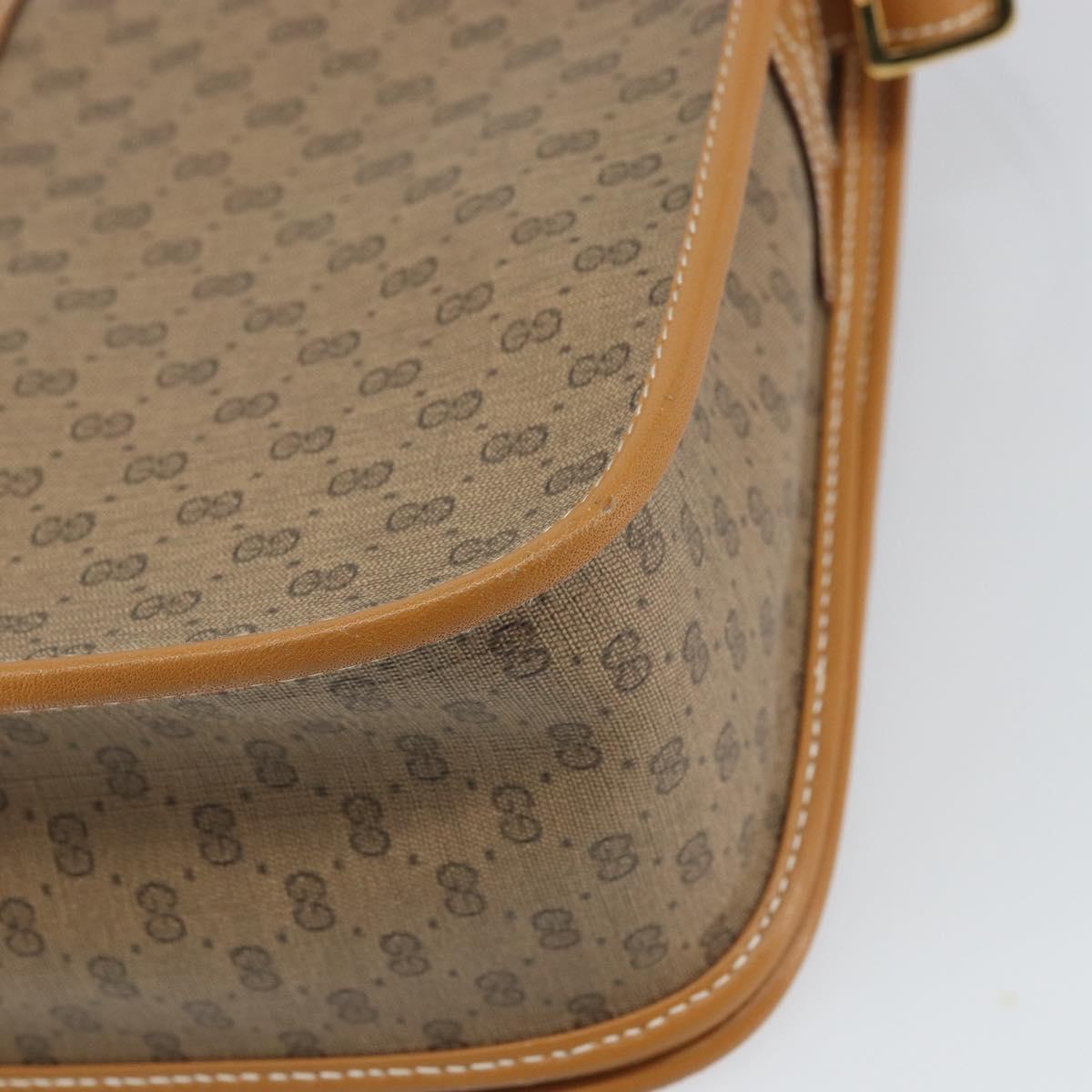 GUCCI GG Supreme Web Sherry Line Bag PVC Beige Gold 001 113 0551 Auth BA9789