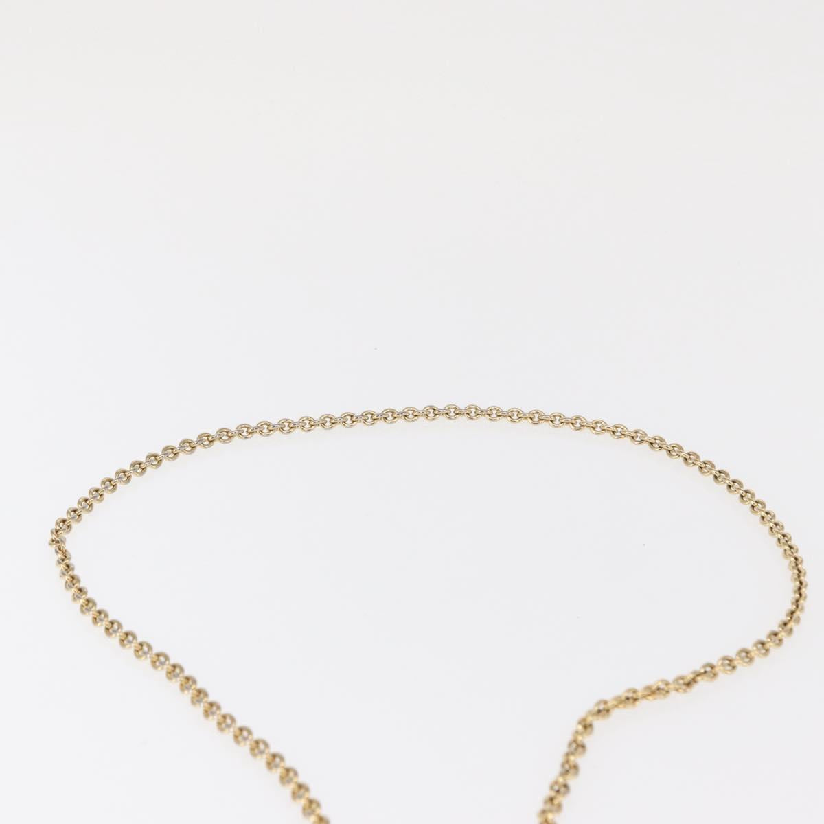 Salvatore Ferragamo Chain Wallet Shoulder Bag Leather Black Gold Auth BA9798