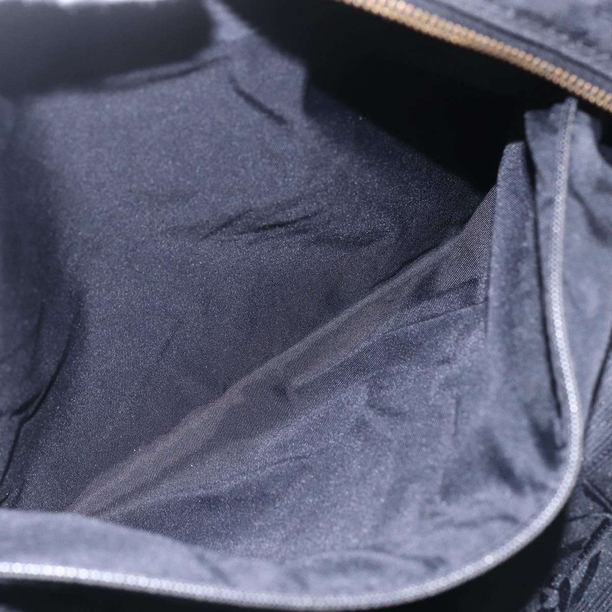 CHANEL New Travel Line Boston Bag Nylon Black CC Auth BA9803