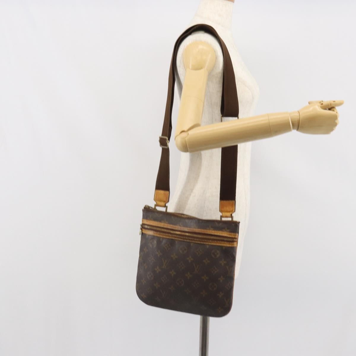 LOUIS VUITTON Monogram Pochette Bosphore Shoulder Bag M40044 LV Auth BA9815