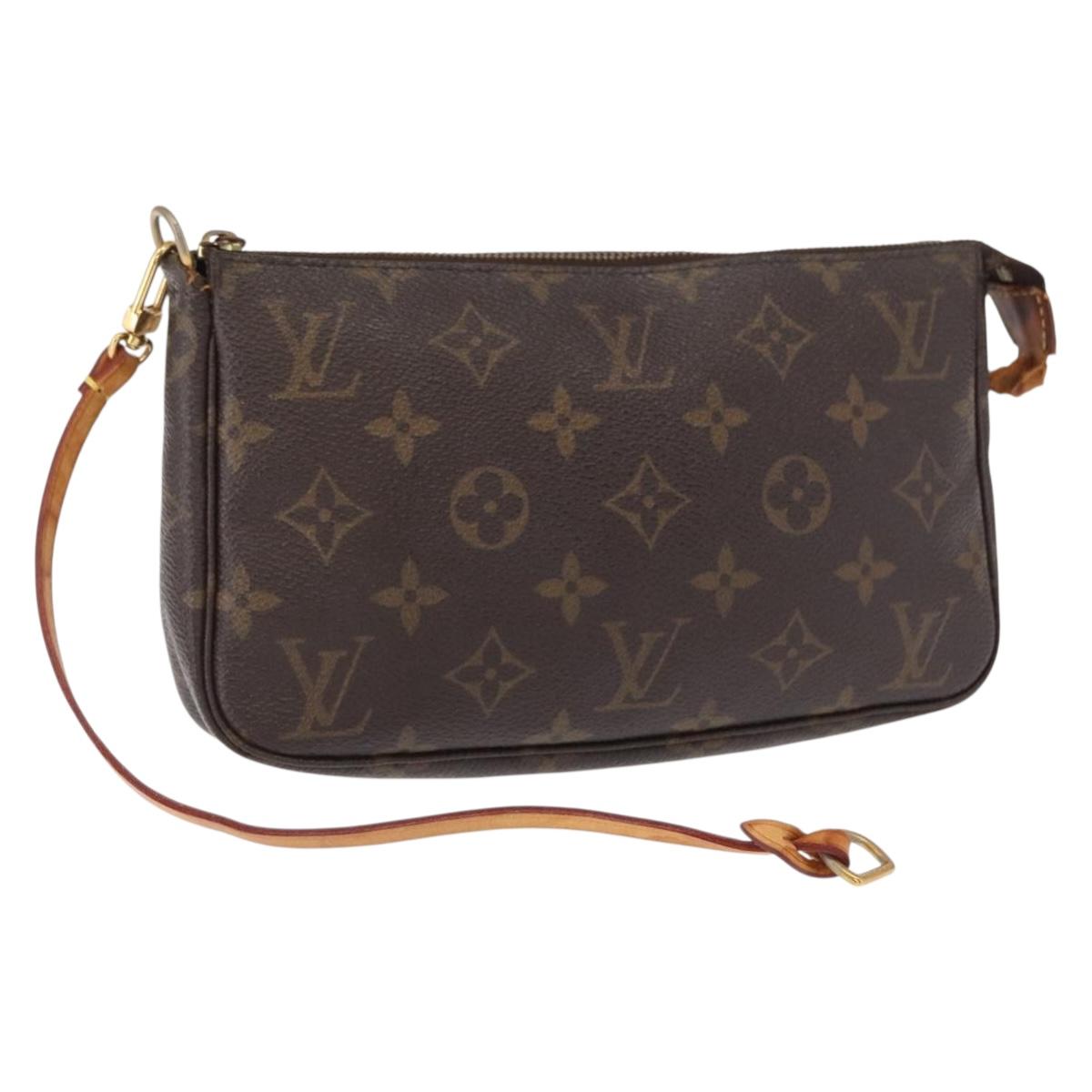 LOUIS VUITTON Monogram Pochette Accessoires Pouch M51980 LV Auth BA9816