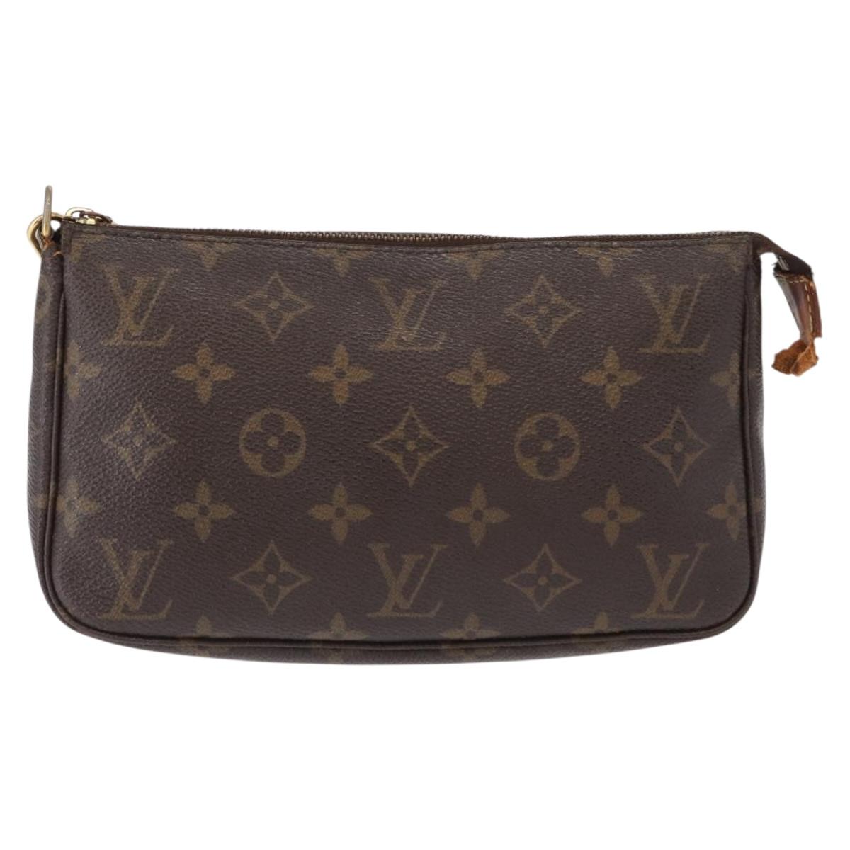 LOUIS VUITTON Monogram Pochette Accessoires Pouch M51980 LV Auth BA9816