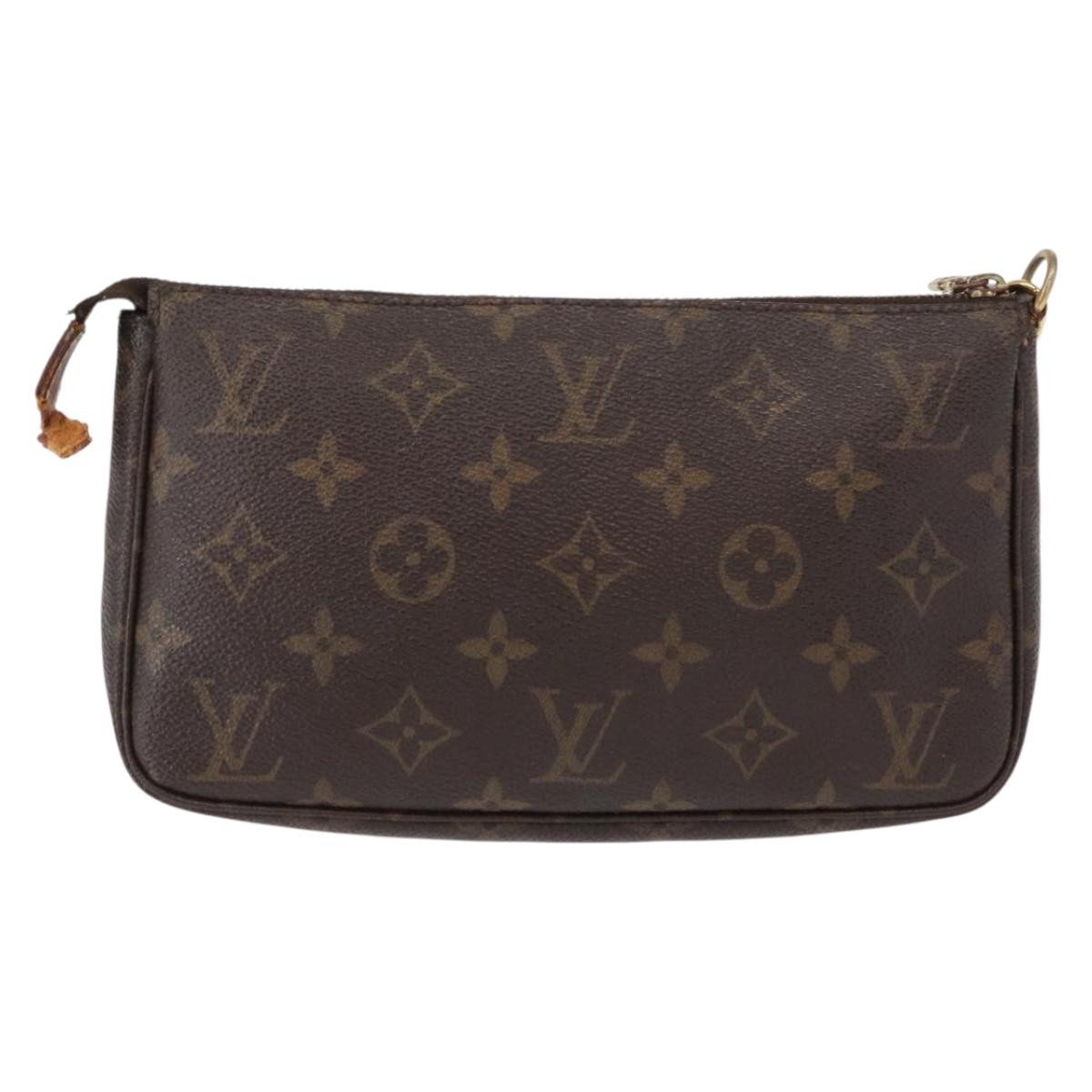 LOUIS VUITTON Monogram Pochette Accessoires Pouch M51980 LV Auth BA9816