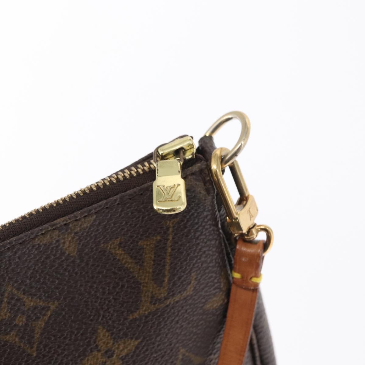 LOUIS VUITTON Monogram Pochette Accessoires Pouch M51980 LV Auth BA9818