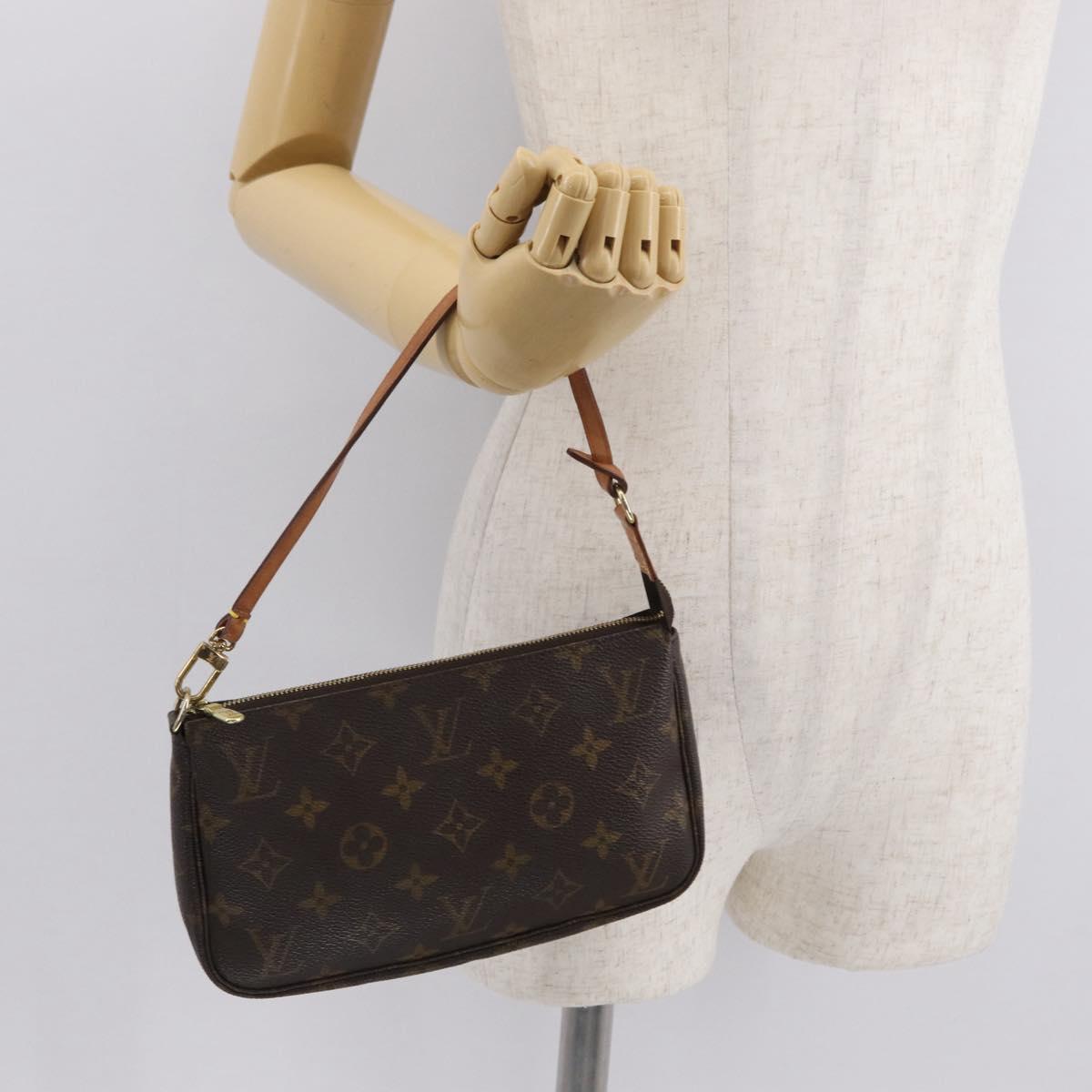 LOUIS VUITTON Monogram Pochette Accessoires Pouch M51980 LV Auth BA9818