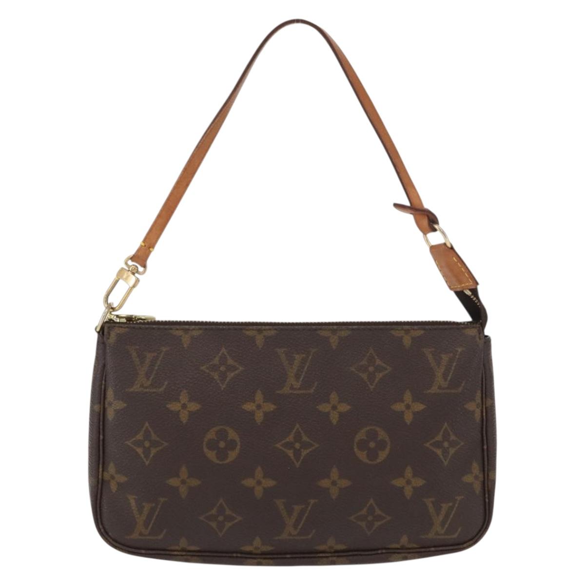 LOUIS VUITTON Monogram Pochette Accessoires Pouch M51980 LV Auth BA9818