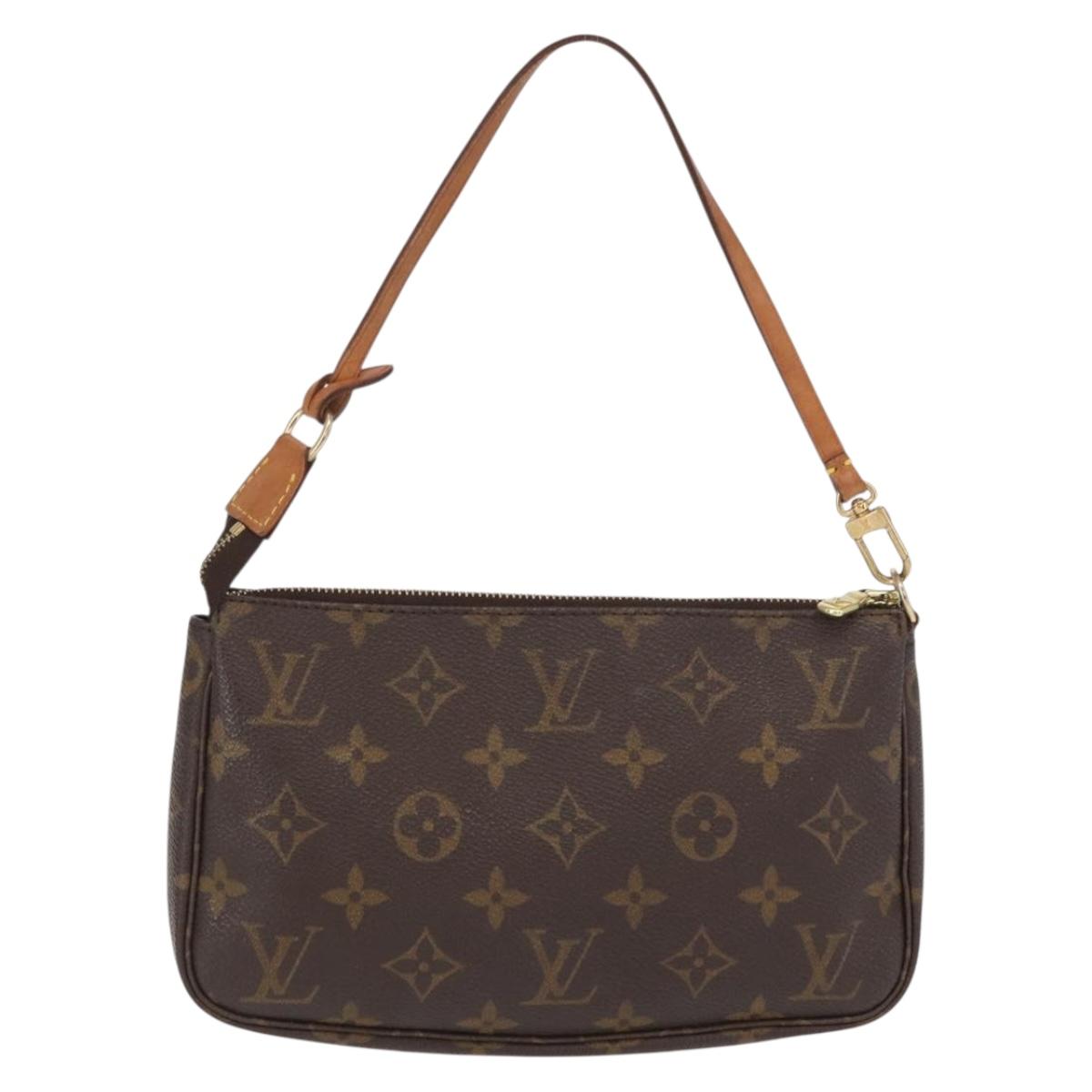 LOUIS VUITTON Monogram Pochette Accessoires Pouch M51980 LV Auth BA9818