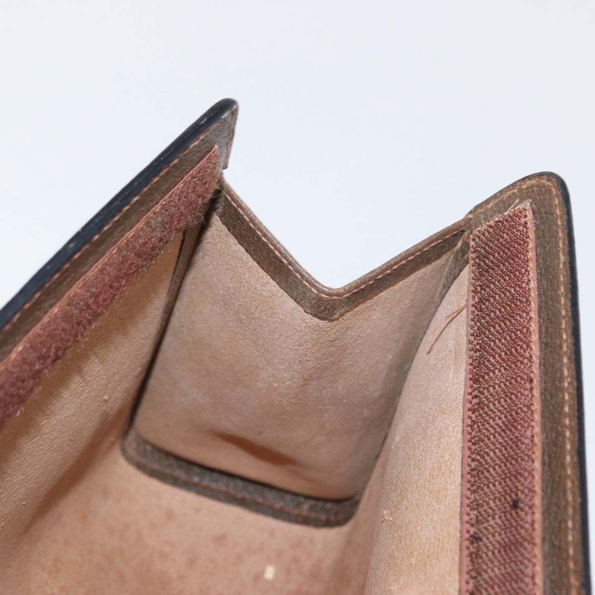 GUCCI GG Supreme Web Sherry Line Clutch Bag PVC Beige 89 01 002 Auth BA9822