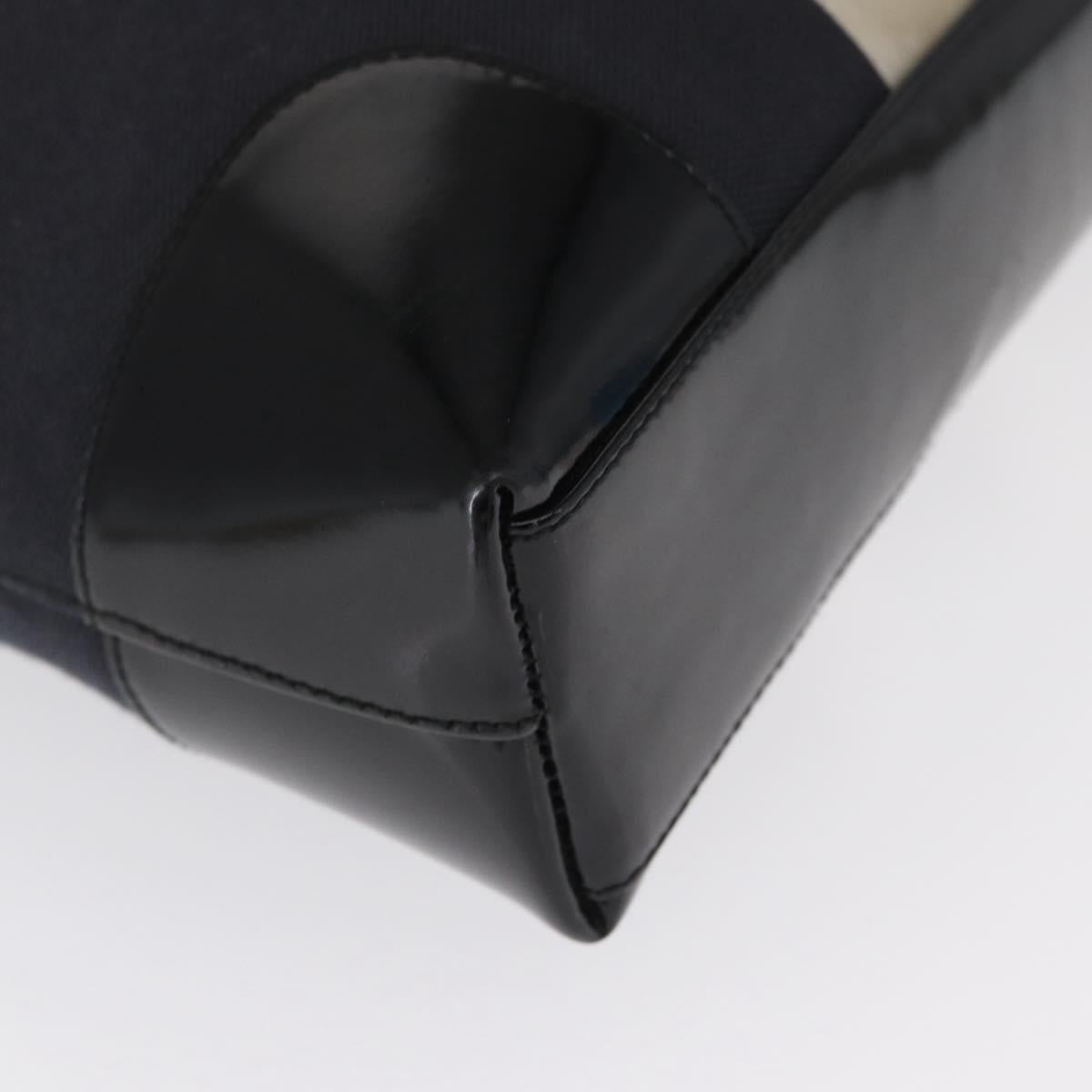 GUCCI Shoulder Bag Canvas Black Gold 001 4231 Auth BA9828