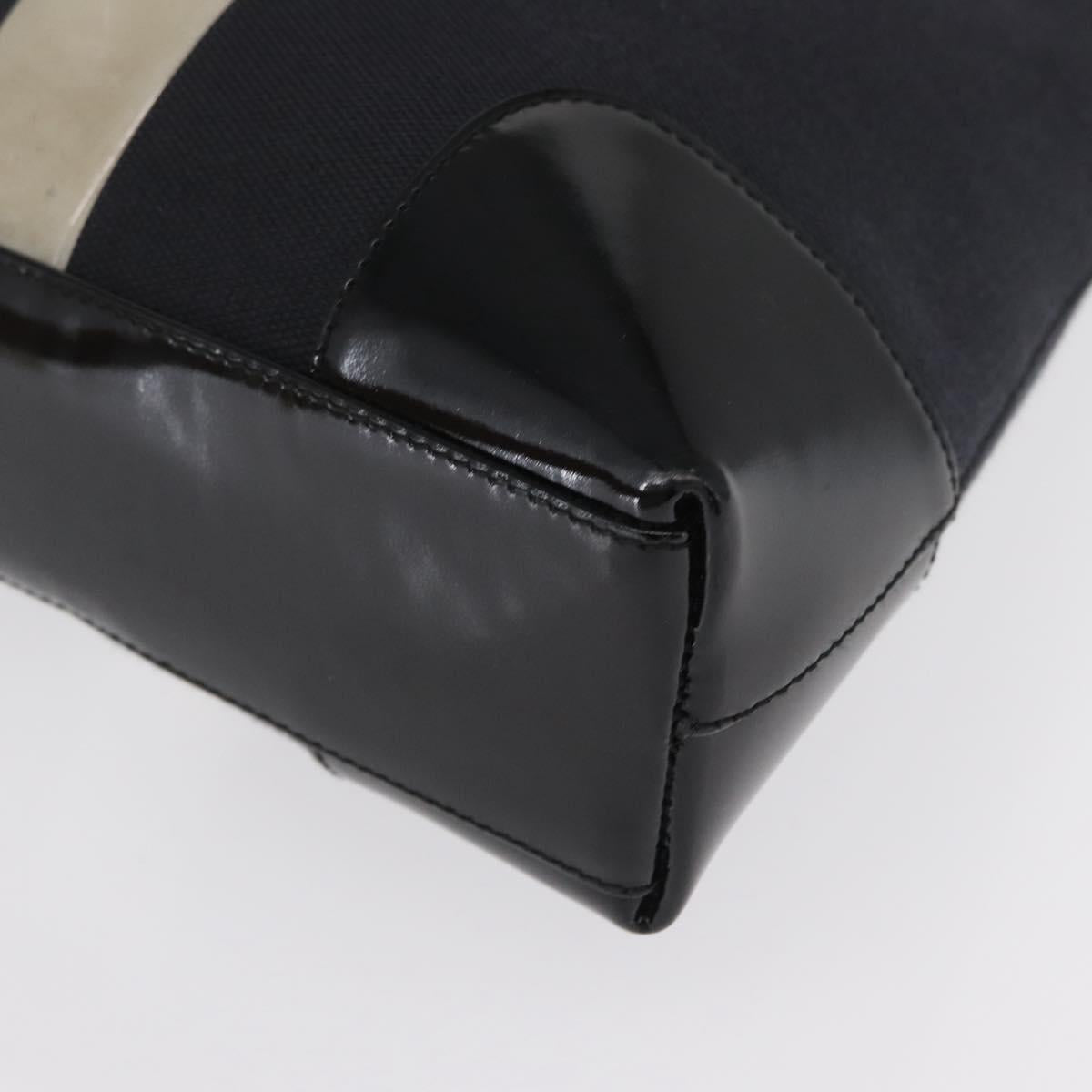 GUCCI Shoulder Bag Canvas Black Gold 001 4231 Auth BA9828