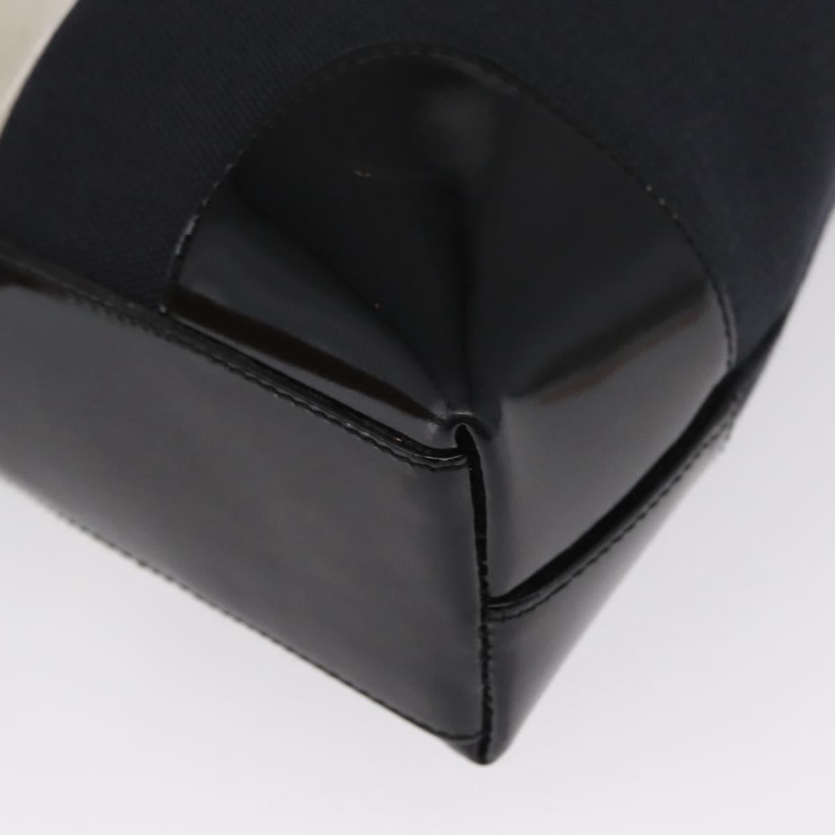 GUCCI Shoulder Bag Canvas Black Gold 001 4231 Auth BA9828