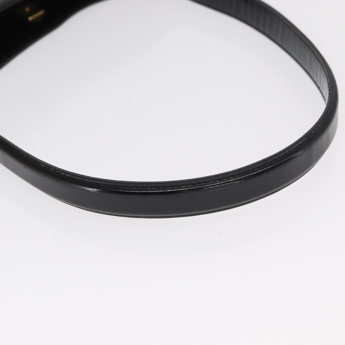 GUCCI Shoulder Bag Canvas Black Gold 001 4231 Auth BA9828