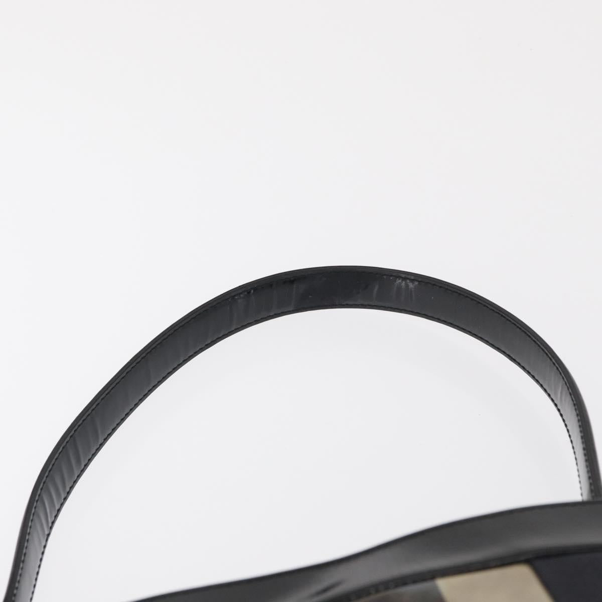 GUCCI Shoulder Bag Canvas Black Gold 001 4231 Auth BA9828