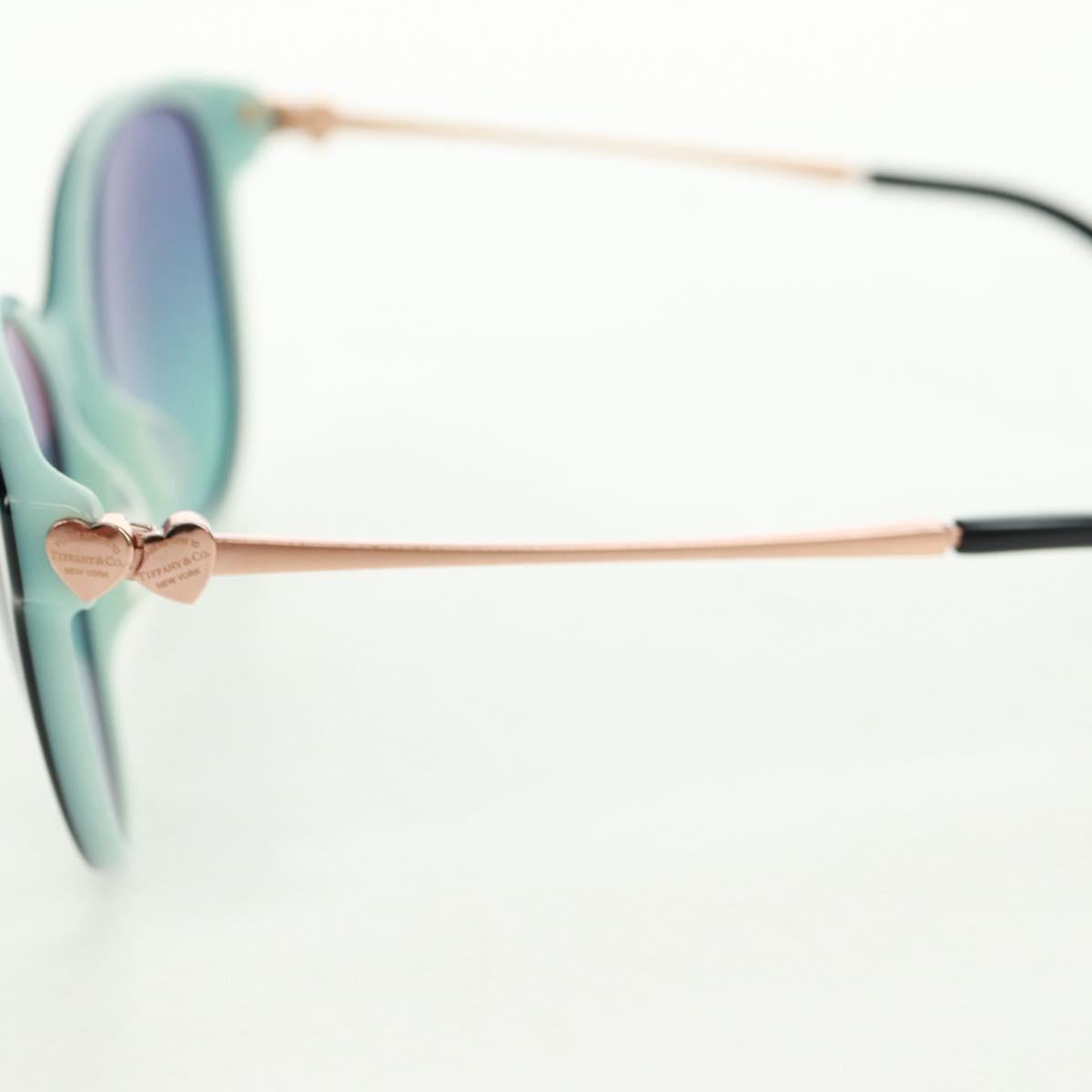 TIFFANY&Co. Sunglasses plastic Turquoise Blue Auth BA9829V