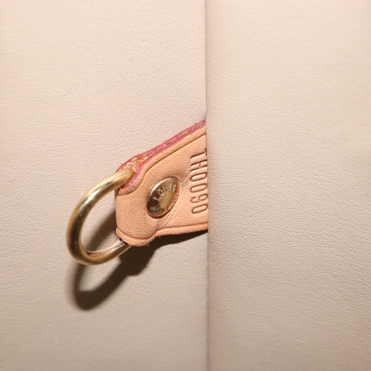 LOUIS VUITTON Monogram Vernis Houston Hand Bag Beige M91004 LV Auth BA9840