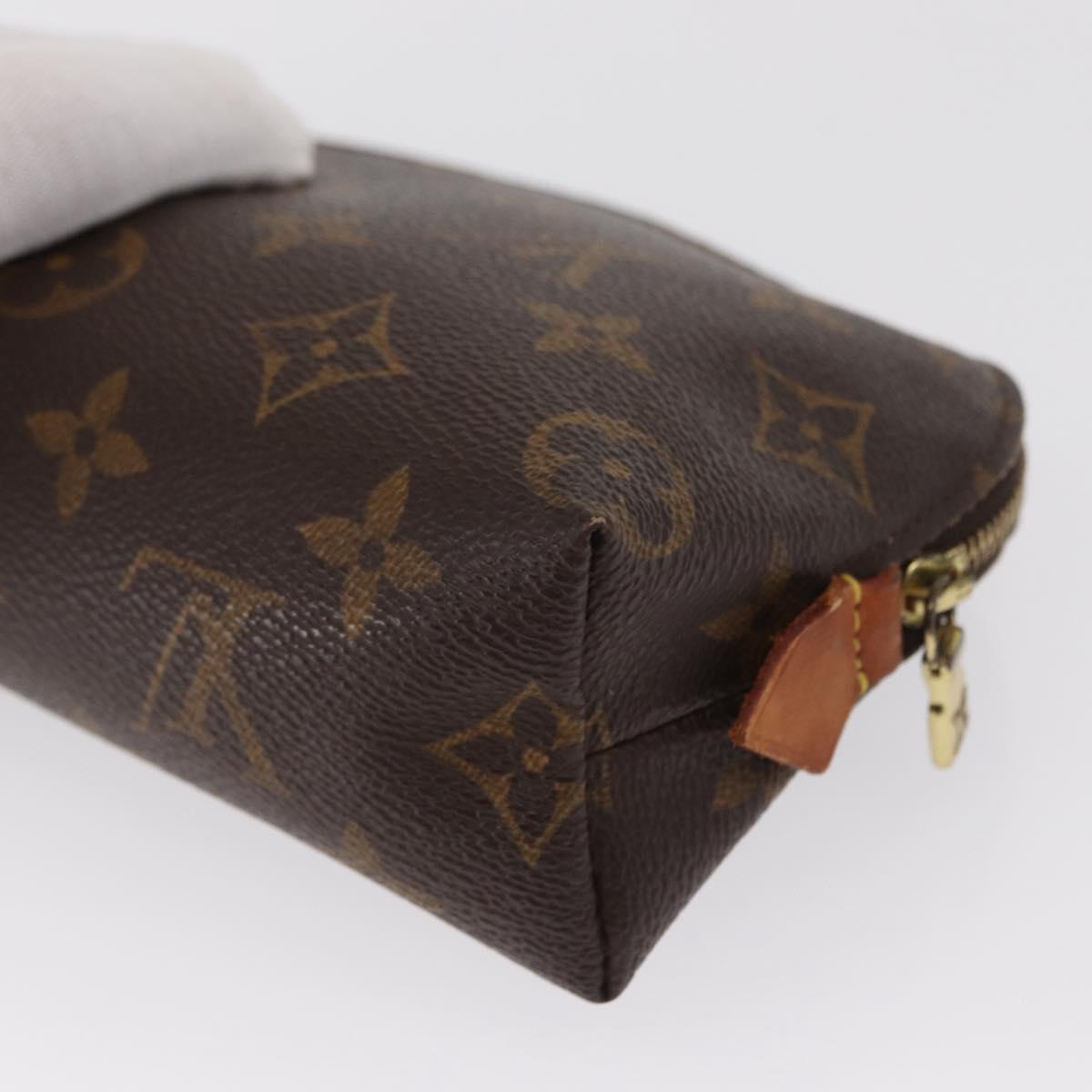 LOUIS VUITTON Monogram Pochette Cosmetic PM Pouch M43998 LV Auth BA9846