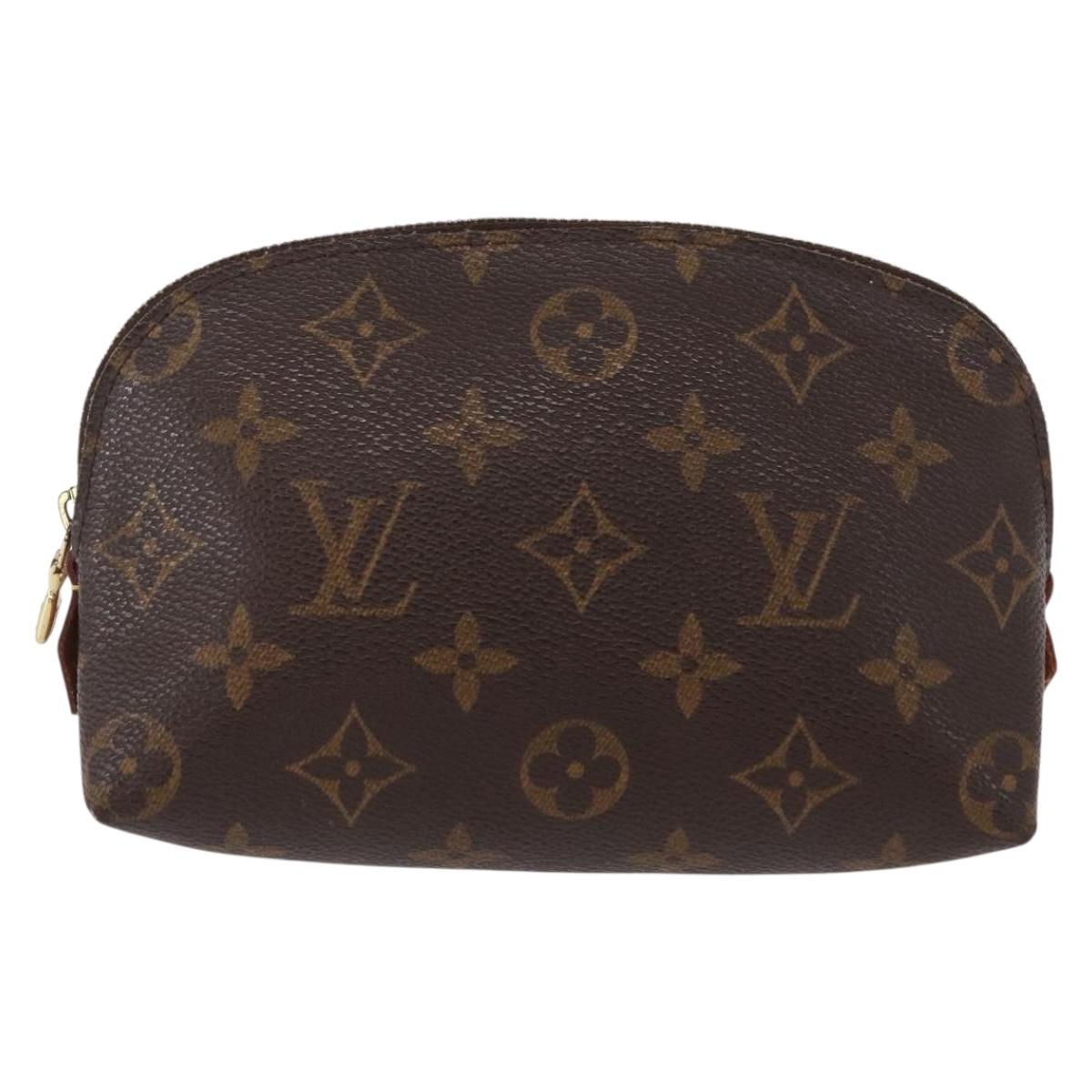 LOUIS VUITTON Monogram Pochette Cosmetic PM Pouch M43998 LV Auth BA9846